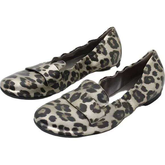 AGL Women's Leopard Print Ballet Flats EU 36